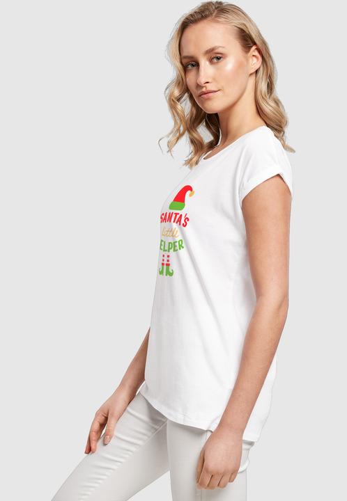 Produktbild Merchcode Ladies Christmas Santa's Little Helper Tee - 182065 (L)