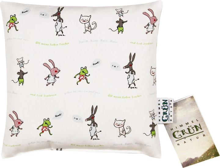 Image du produit Himmelgrün coussin aux graines de colza adorables bêtes (20 x 20 cm)