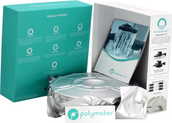 Produktbild Polymaker 70181 Filament 1.75 mm 750 g Natur PolyDissolve 1 St. (PolySupport, 1.75 mm, 750 g, Transparent)