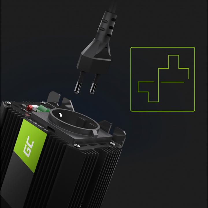 Actual product image GreenCell Car Power Inverter Converter 24V to 230V 300W/600W with USB