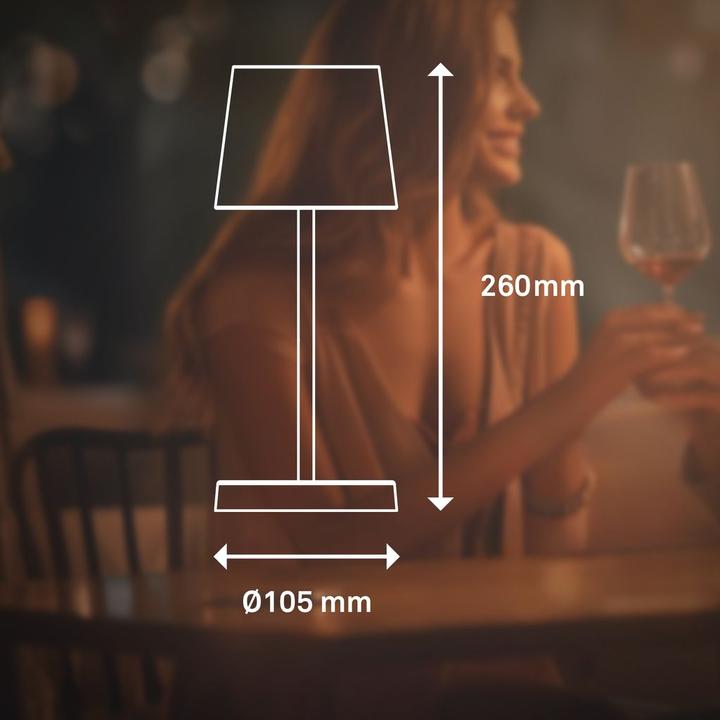 Image du produit Briloner Lampe de table LED rechargeable (150 lm)