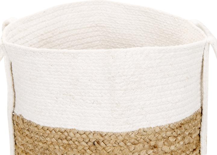 Produktbild Beliani Jutekörben Natur und Weiss 2er Set BELLPAT (32 cm, 2x)