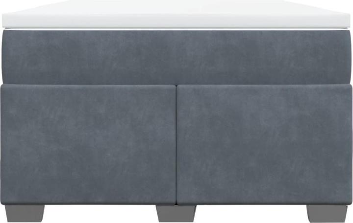 Actual product image vidaXL Bo x spring bed with mattress 160 x 200 cm velvet (160 x 200 cm)