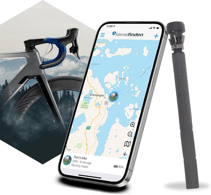 Actual product image BikeFinder GPS bike tracker