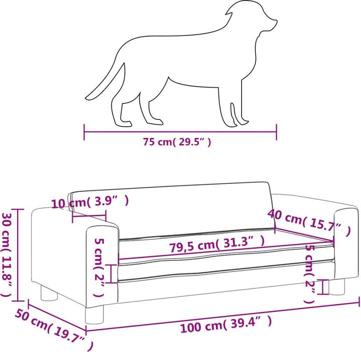 Image du produit vidaXL Hundebett (Chien)