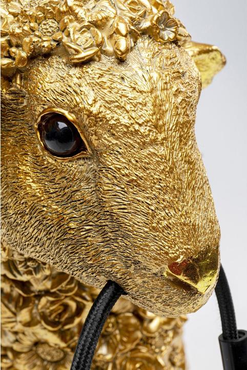 Actual product image Kare Design Table lamp Animal Flower Sheep Gold 36cm (E27)