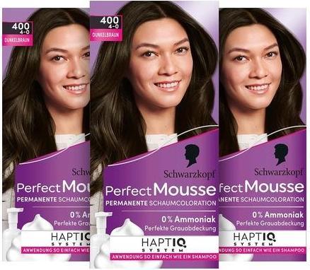 Produktbild Schwarzkopf Perfect Mousse Schaumcoloration (400 Dunkelbraun)