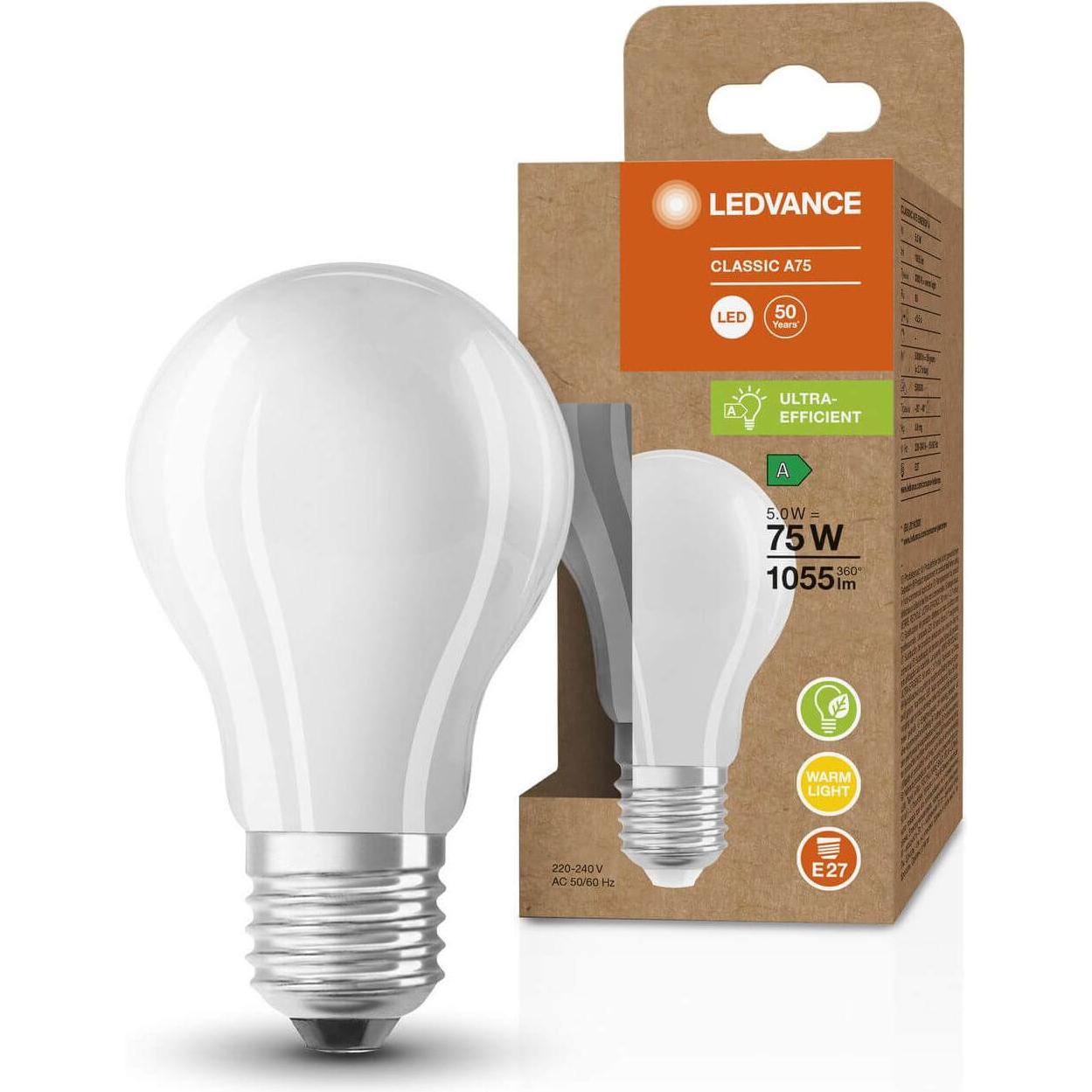 Thumbnail - Ledvance, Leuchtmittel, LED-Lampe (E27, 5 W, 1055 lm, 1 x, A)