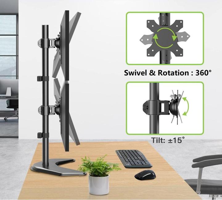 Produktbild Techly Schreibtischhalterung für LCD TV LED 13 27 Standfuss (Tisch, 27.01")