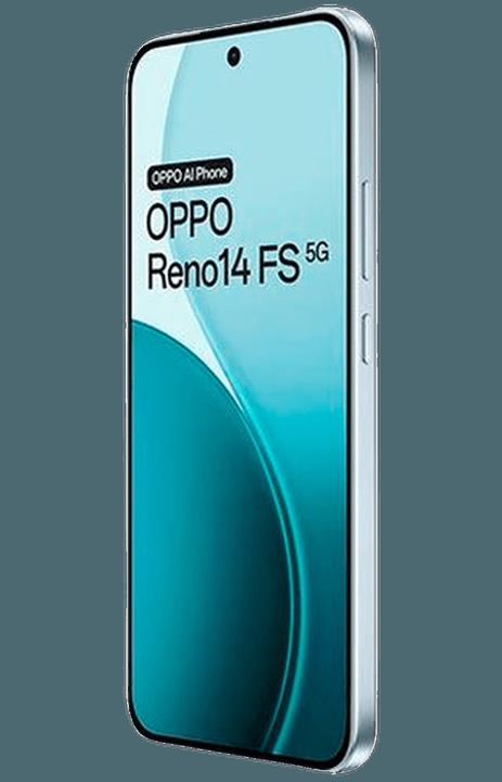 Actual product image OPPO Reno14 FS 5G 12GB/512GB Blau (512 GB, Opal Blue, 6.57", Dual SIM, 5G)