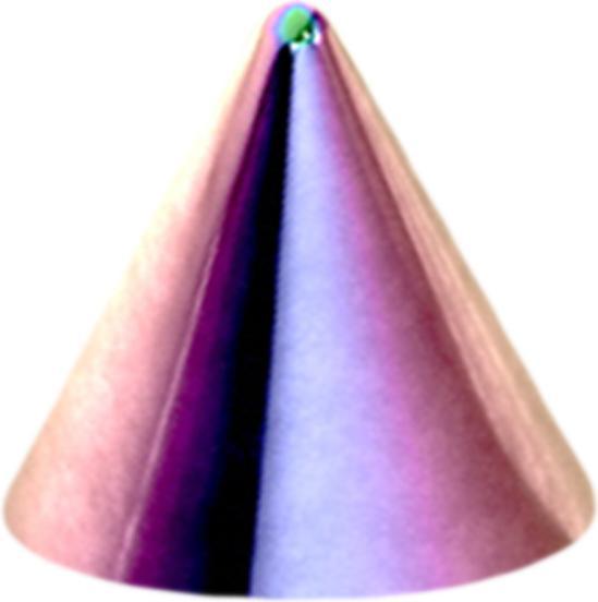 Image du produit Star Piercing Micro Cone coloré (sans laiton, Acier chirurgical 316L)