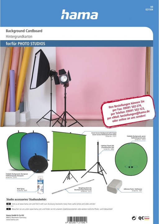 Hama Colour Sample Card Background Cardstock (Further accessories)