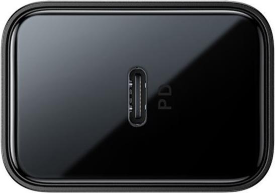 Actual product image Joyroom JR-TCF06 Flash Series PD 20W Single-Port Charger-Black (EU)+C to L Cable 1m-Black (20 W, 1 portion)