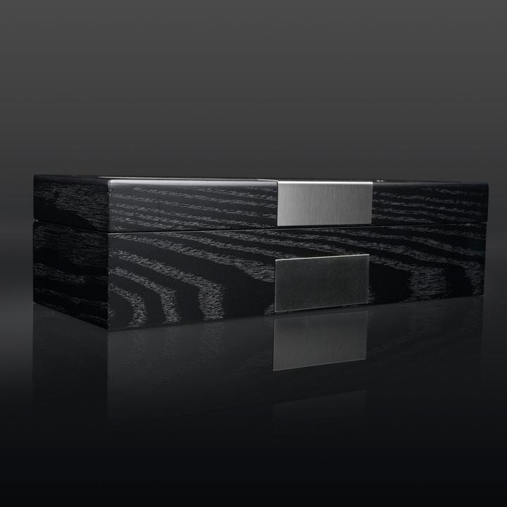 Produktbild Heisse & Söhne Uhrenbox Monteray 5 Esche - Schwarz Seidenmatt