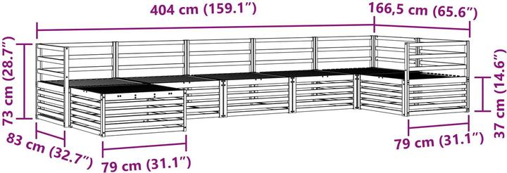 Produktbild vidaXL Outdoor-Sofa