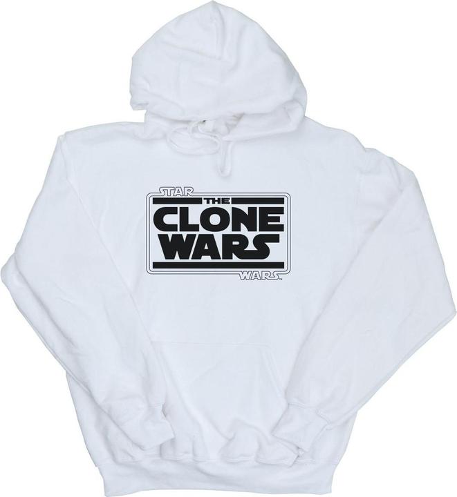 Immagine prodotto Star Wars Clone Wars Logo Felpa con Cappuccio Uomo (L)