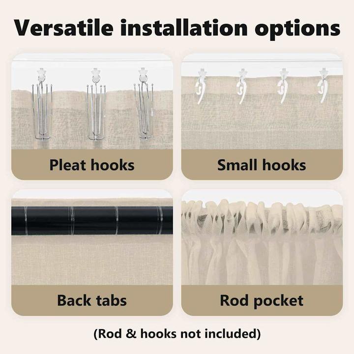 Actual product image vidaXL Voile-Vorhang (140 x 245 cm)