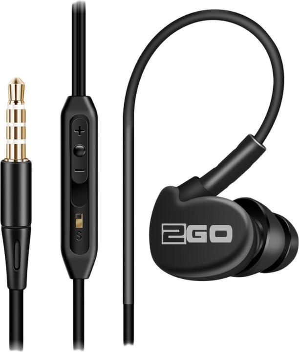 Image du produit 2GO Écouteurs intra-auriculaires Active1 noir (Filaire)