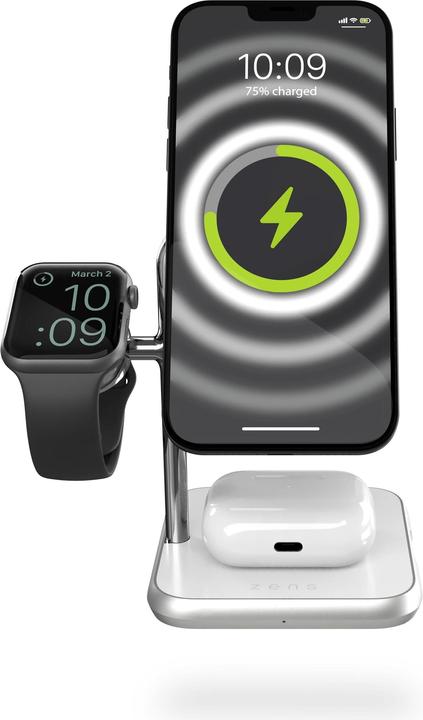 Actual product image Zens 4-in-1 MagSafe + Watch charger (45 W)