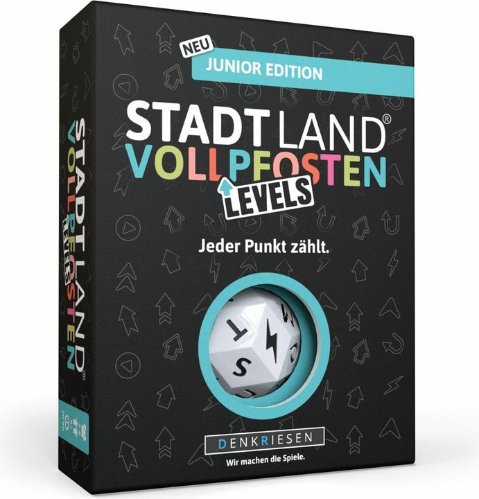 Denkriesen Stadt Land Vollpfosten - Levels Junior Edition (d) (Deutsch, 2 - 6 Spieler)