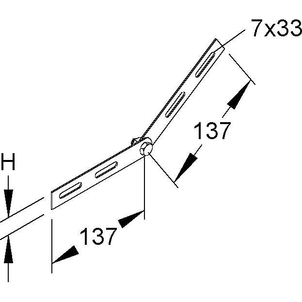 Thumbnail - Niedax, Kabelschutz + Kabelführung, Gelenk (Kabeldurchlass, 274 mm)