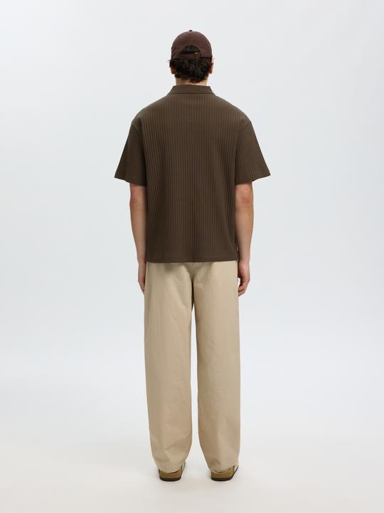 Produktbild Selected Geripptes Relaxed Fit Poloshirt (M)