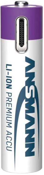 Image du produit Ansmann LR03 Pile USB-C Micro (AAA) Li-Ion 500 mAh 1.5 V 4 pcs. (4 pcs, AAA, 400 mAh)