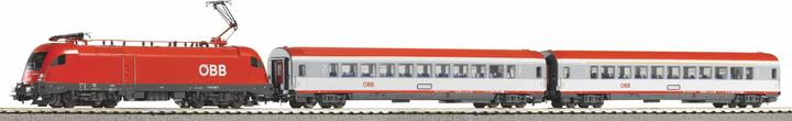 Piko PSCwlan S-Set ÖBB Taurus mit 2 Schnellzugwagen A-Gleis & B V (Spur H0)