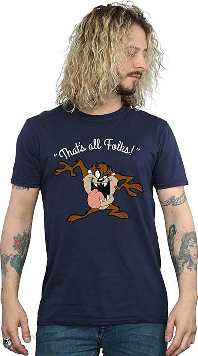 Produktbild Looney Tunes That's All Folks Taz TShirt aus Baumwolle (L)
