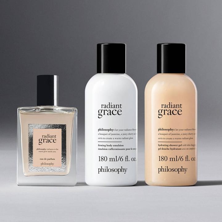 Image du produit philosophy Radiant Grace Geschenkset 60ml EDP + 180ml Douchegel + 180ml Body Lotion (Coffret de parfum)