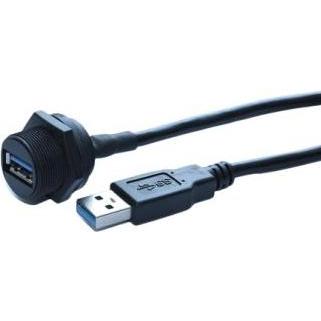 Rs Pro USB Typ A Steckverbinder 3.0 A Buchse, Tafelmontage, Elektronikkabel + Stecker