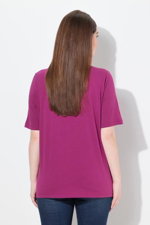 Produktbild Ulla Popken T-Shirt, Trachtenmotiv, Classic, V-Ausschnitt, Halbarm (42, 44)