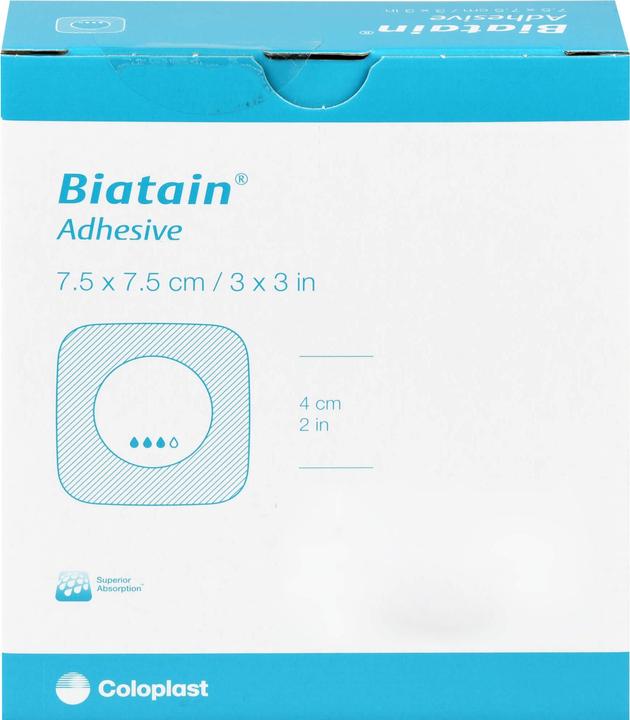 Produktbild Coloplast BIATAIN Schaumverb. 7,5x7,5cm selbst haftend, 10 St VER