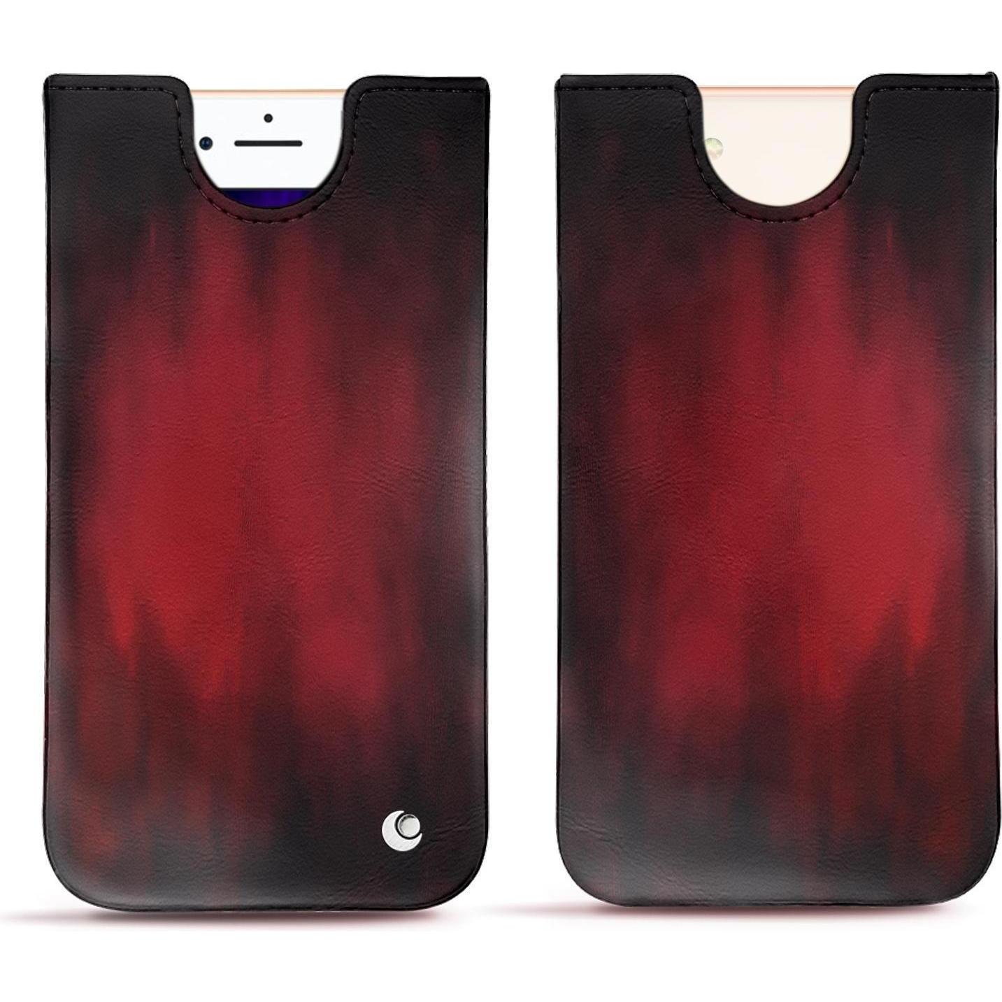 Noreve Lederschutzhülle (Apple iPhone 8), Smartphone Hülle, Rot