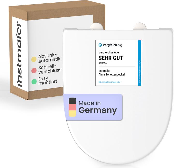 Actual product image Instmaier Alma Duroplast toilet seat WHITE