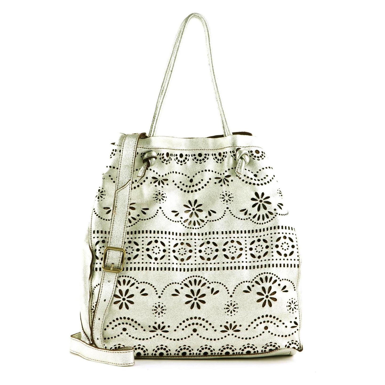 Caterina Lucchi, Damen, Handtasche, Catania Shopping Bag, Silber