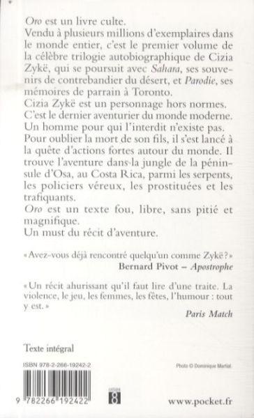 Image du produit Oro (Français, Cizia Zykë, 2009)
