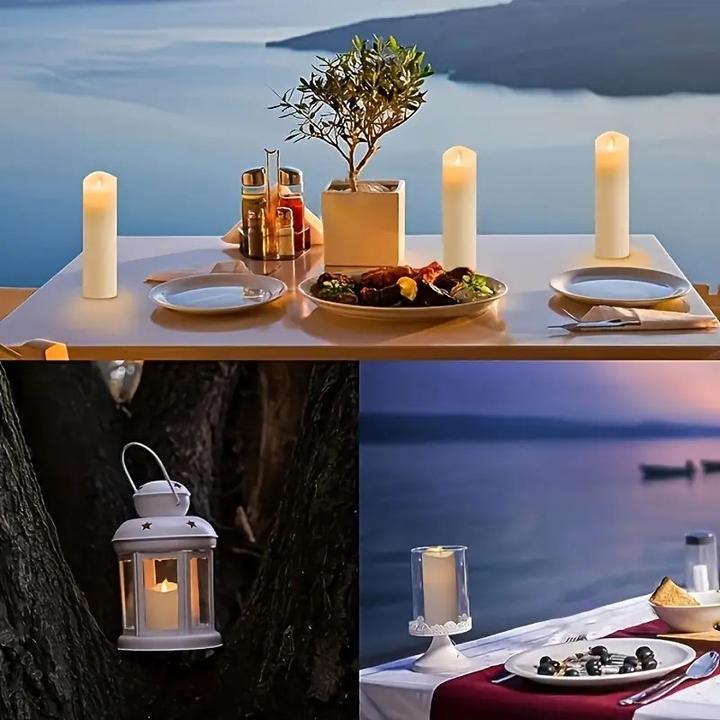Actual product image Cbx 4 flameless LED candles with remote control and timer function (4x)
