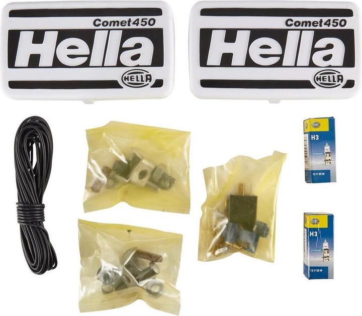 Image du produit Hella Jeu de phares longue portée halogène Comet 450 montage vertical