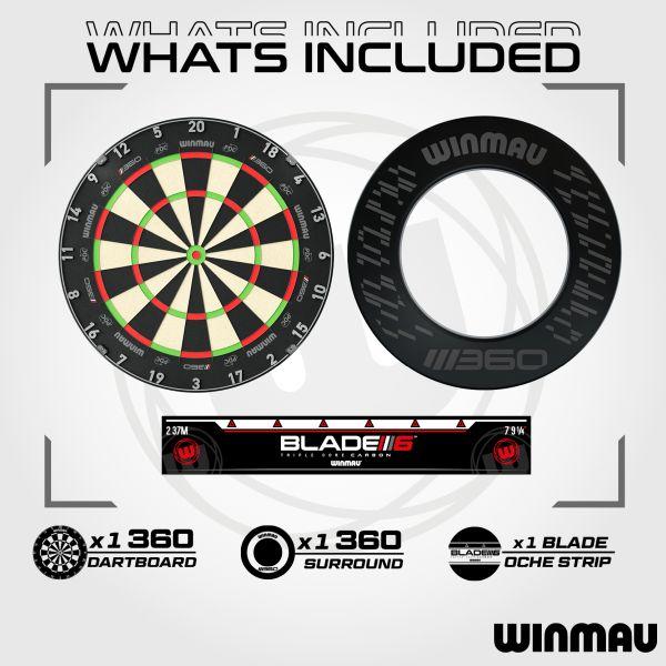 Produktbild Winmau Dartboard / Surround Bundle Blade 360, 5345