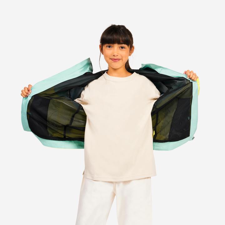 Image du produit Tribord Veste de voile imperméable Enfant - veste de pluie Sailing 100 bleu jaune citron (140)