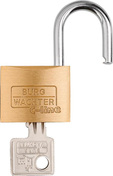 Productafbeelding Burg Wächter Cilinderslot 222 35 Slothuis breedte 35 mm messing met verschillende sleutels