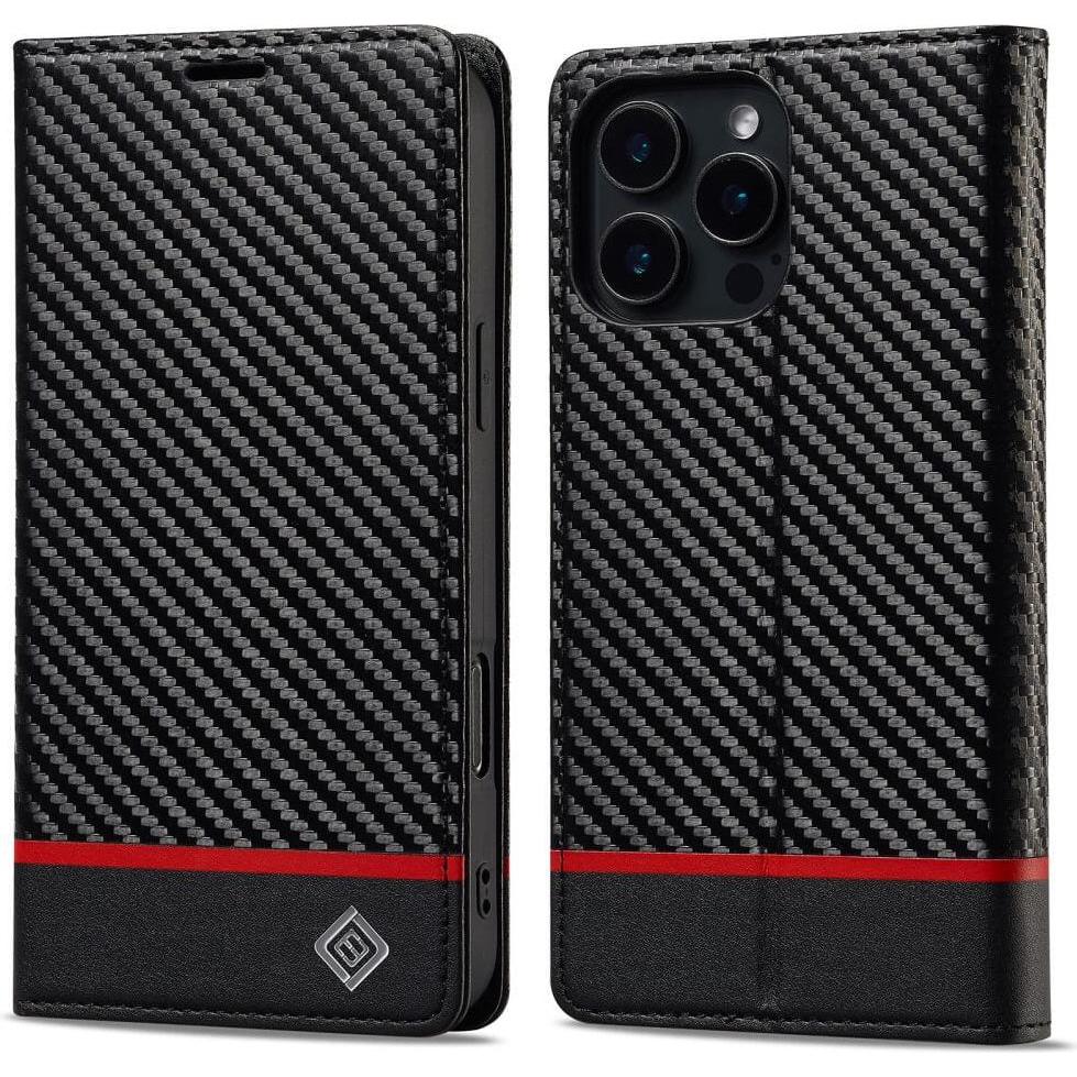 Thumbnail - LC.Imeeke iPhone 16 Pro Max - Hülle Carbon Fiber (Apple iPhone 16 Pro Max), Smartphone Hülle