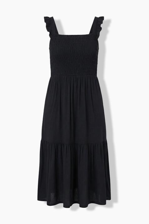 Image du produit Miamoda Robe midi smockée, modèle sans manches (42)