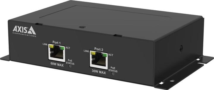 Actual product image Axis TU8010 2-PORT POE EXTENDER (802.3af (PoE), 802.3bt (PoE++), 802.3at (PoE+), 30 W)