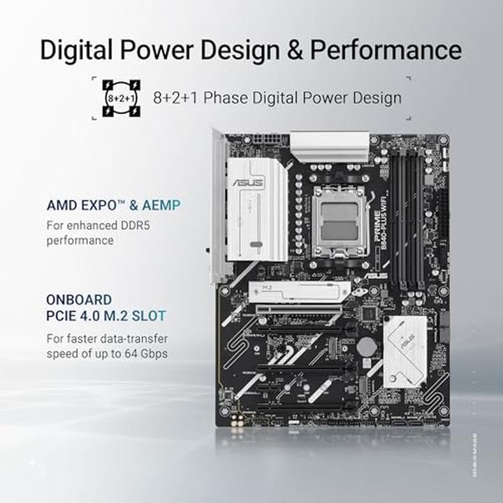 Productafbeelding ASUS PRIME B840-PLUS WIFI (AM5, AMD B840, ATX)