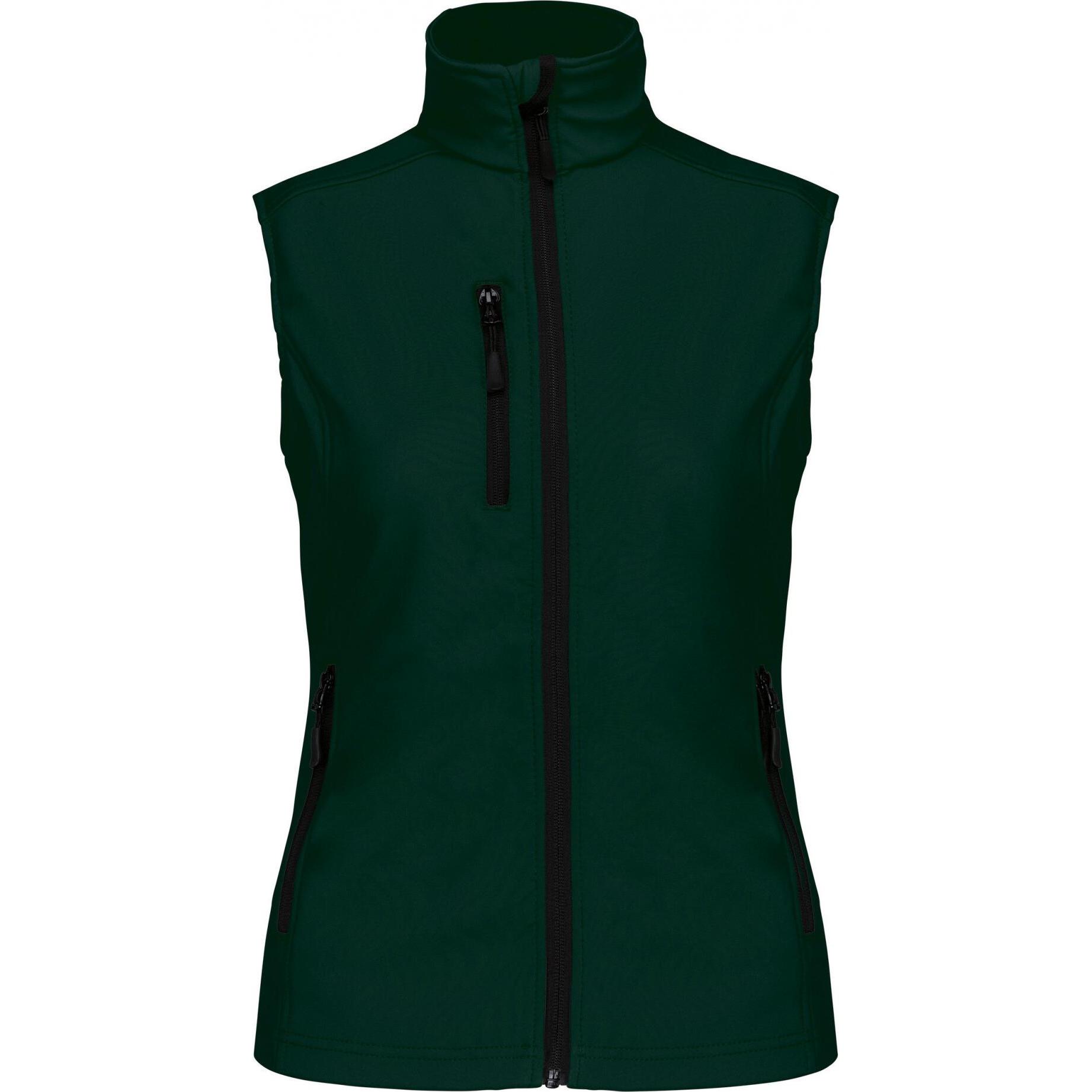 Kariban, Damen, Jacke, ärmeose jacke (L), Grün, L