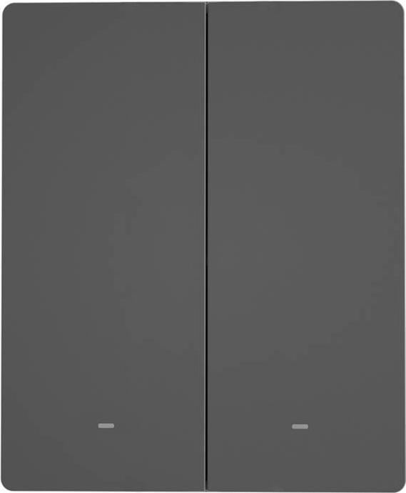 Actual product image Sonoff smart 2-channel Wi-Fi wall switch black (M5-2C-80)