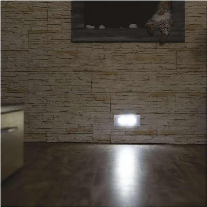 Image du produit Emos Luminaire LED pour escalier - encastré 123×53 1,5W neut.blanc IP65 (65 lm)