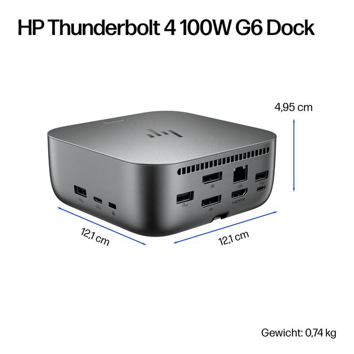 Actual product image HP Thunderbolt 4 100 W G6 Dockingstation (9 ports)